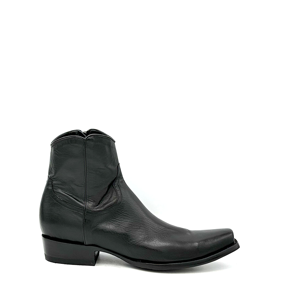 Mens Size 8 EEEE Black Leather Zip Ankle 7\