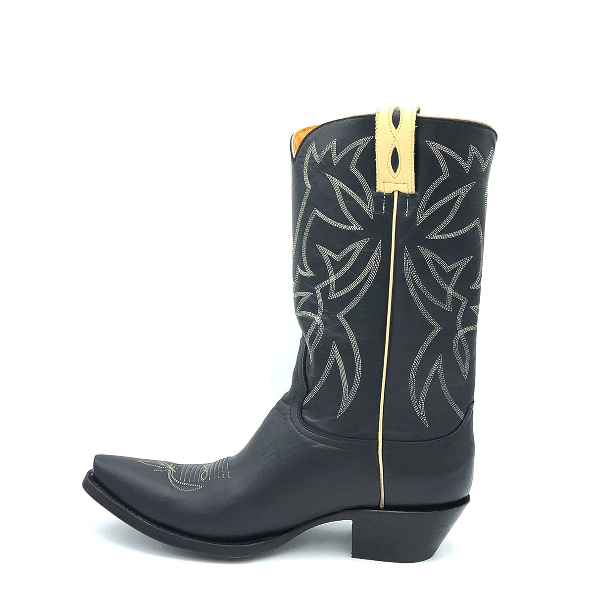 Mount Dallas Cowboy Boot | Black White