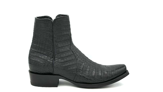 Black crocodile leather
Inside Zip
Handmade for us by artisans at Old Gringo
7