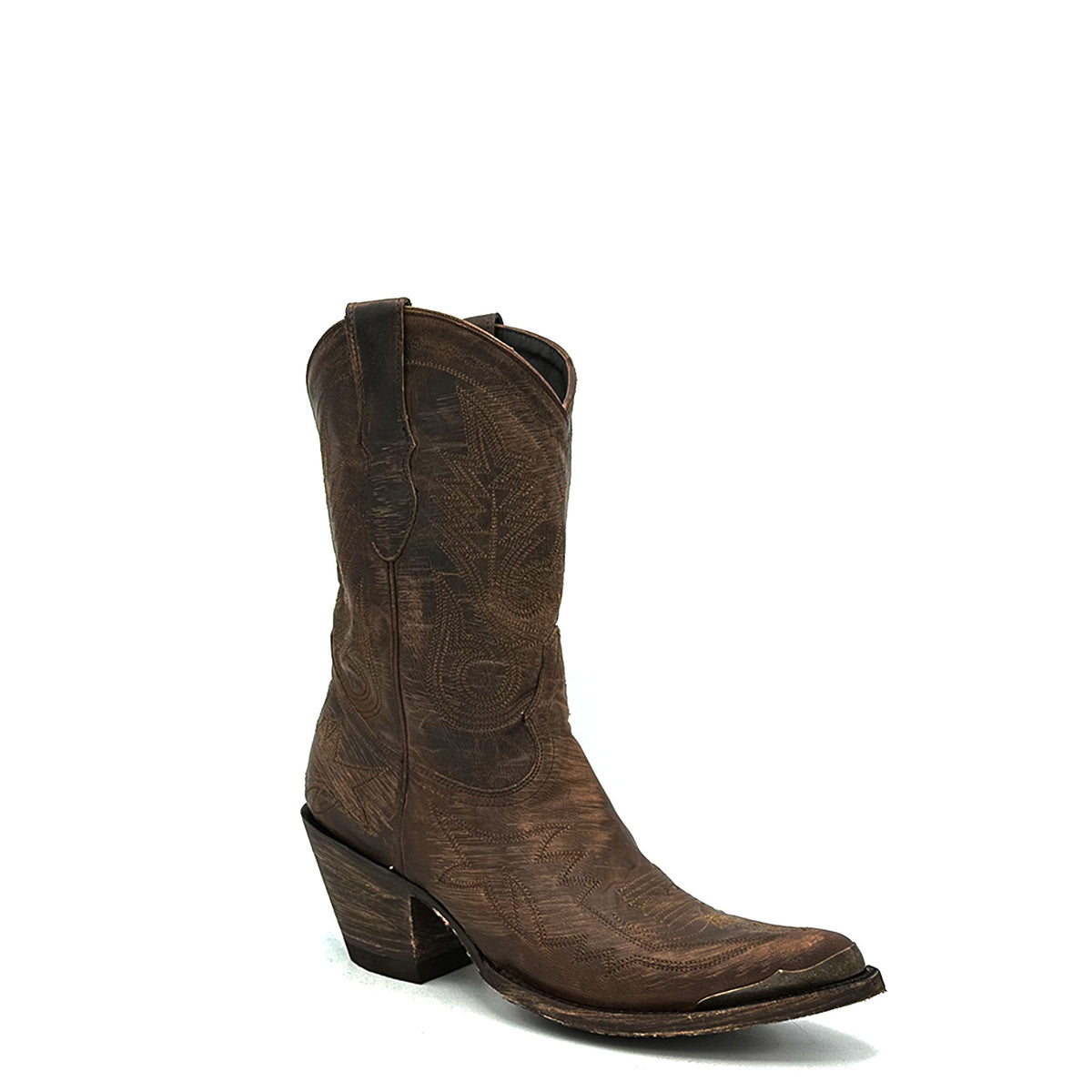 Women's Short Brown Boots with Metal Tips | Los Angeles – Boot Star USA